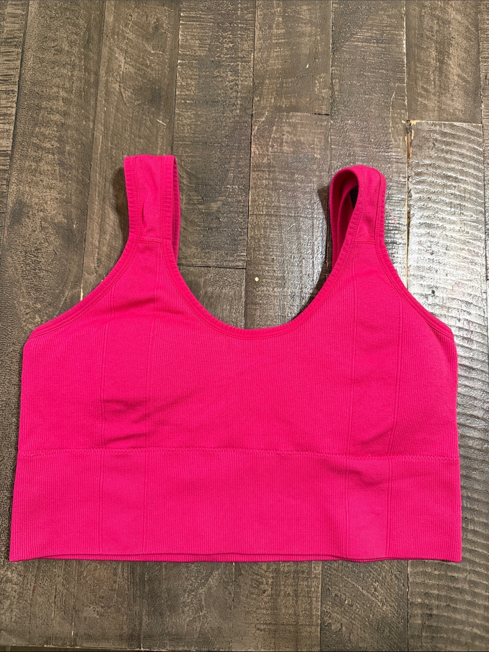 Fuchsia Seamless Scoop Neck Bralette